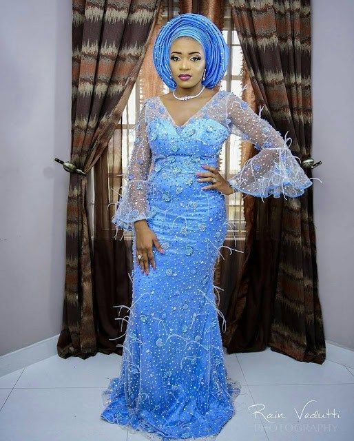 2019 Absolutely Beautiful Asoebi Long Gown Styles