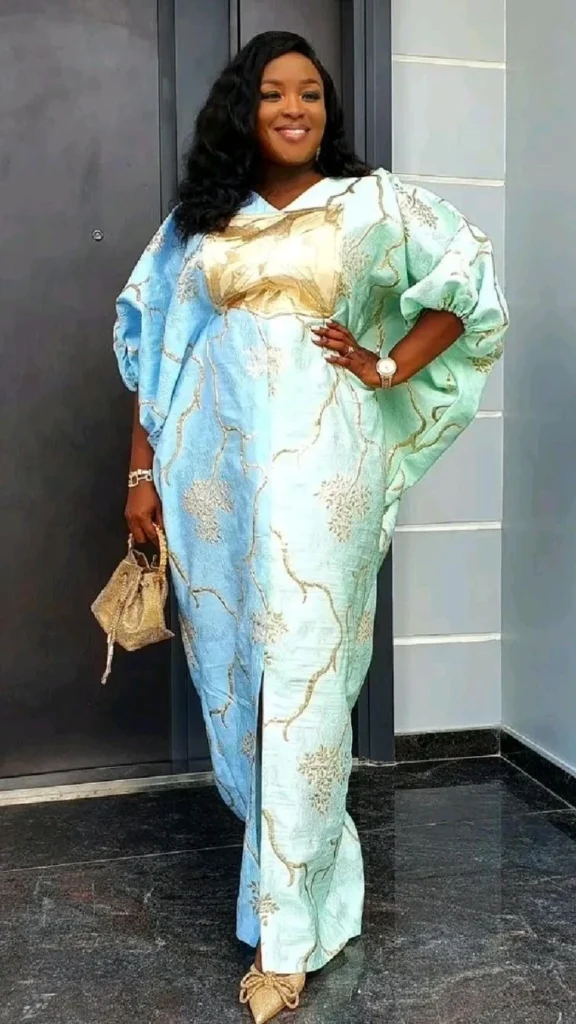 Damask Bubu Gown Styles for Ladies