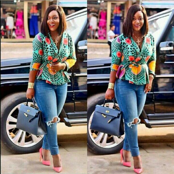 Latest Ankara wrap top