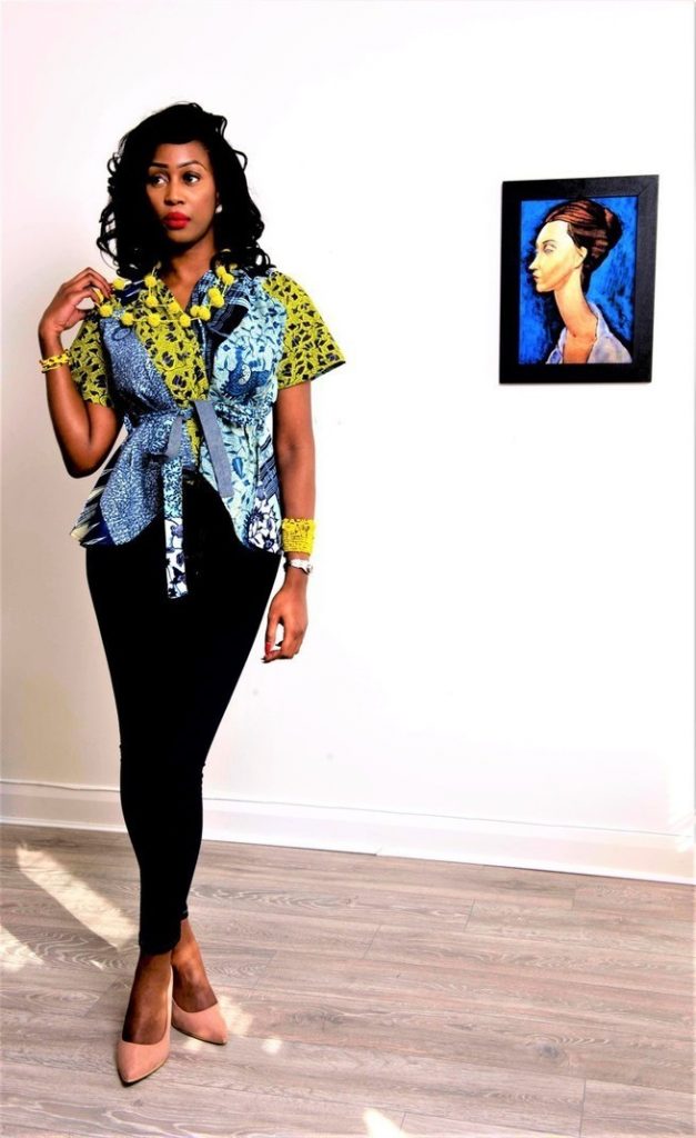 Latest Ankara wrap top