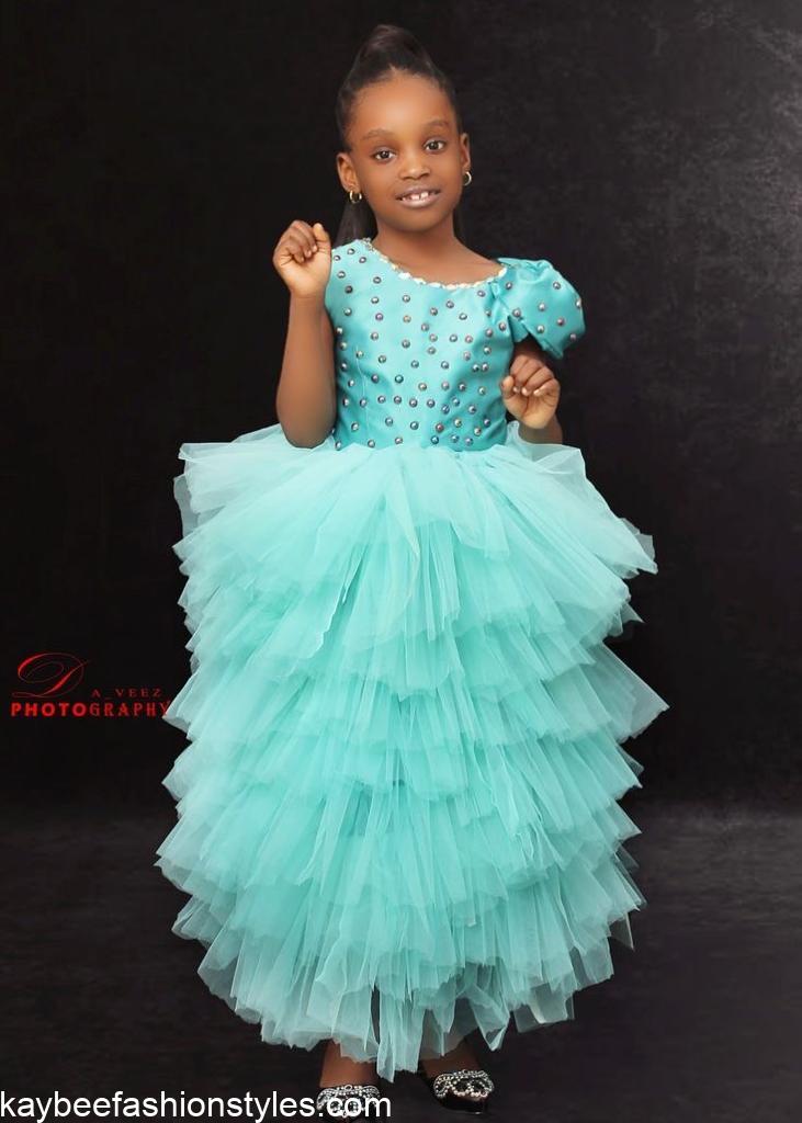 Latest Christmas Gown Styles for Little Girls in Nigeria