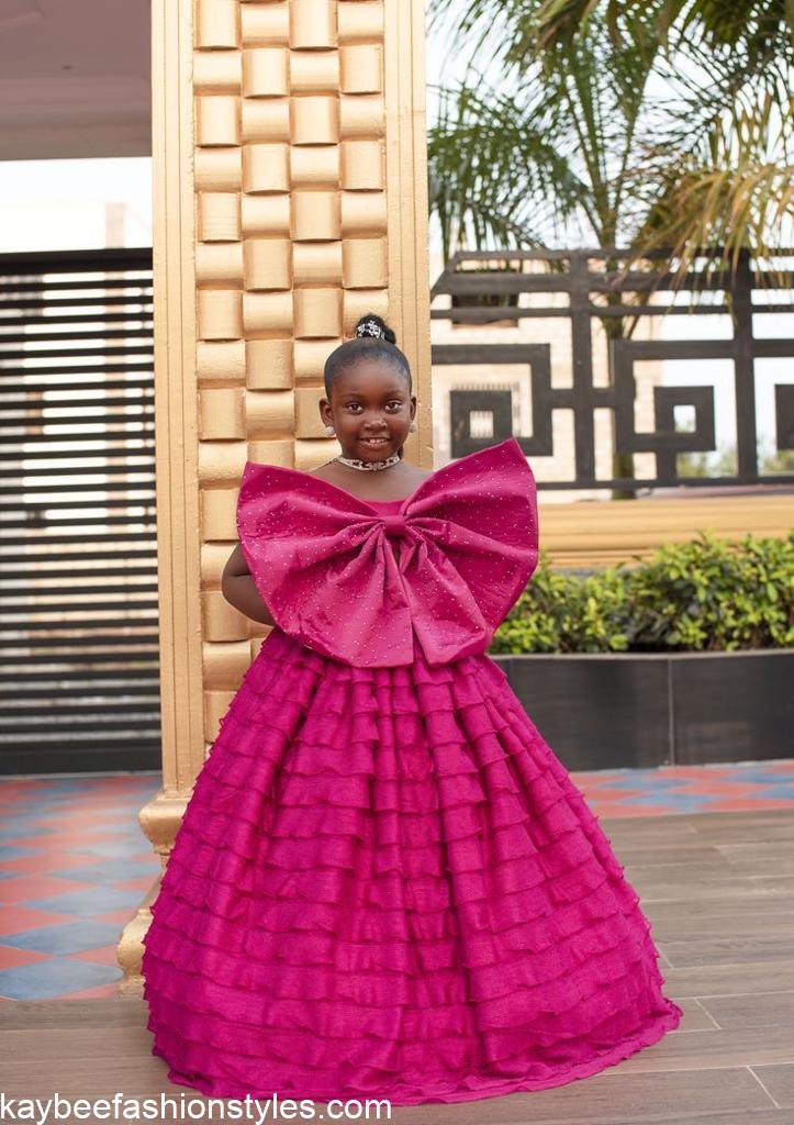 Latest Christmas Gown Styles for Little Girls in Nigeria