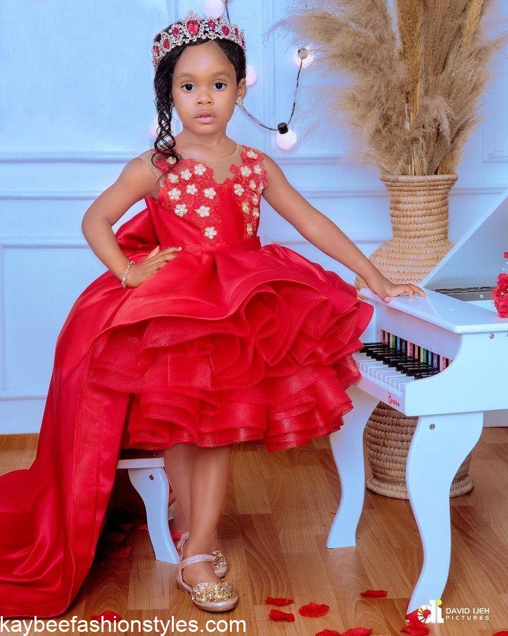 Latest Christmas Gown Styles for Little Girls in Nigeria