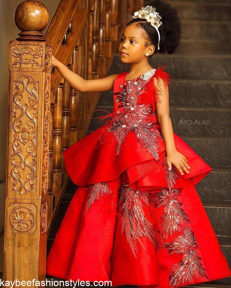 Latest Christmas Gown Styles for Little Girls in Nigeria