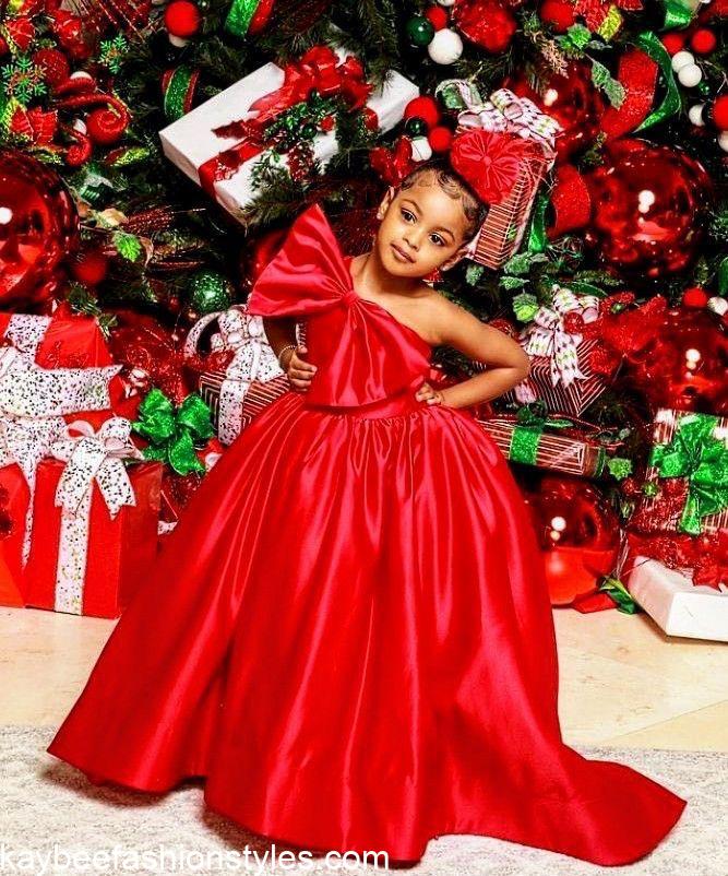 Latest Christmas Gown Styles for Little Girls in Nigeria