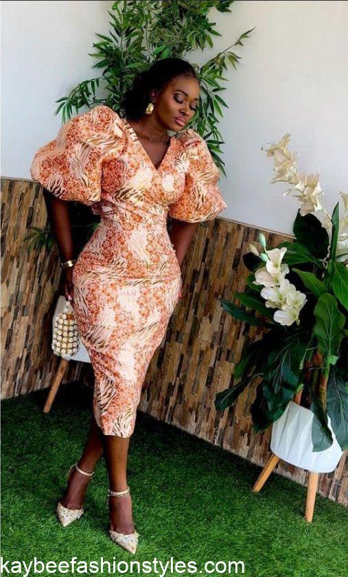 Brocade Gown Styles for Ladies in Nigeria